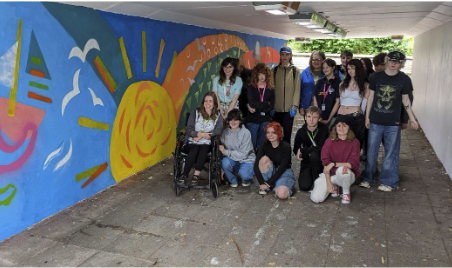 Students transform St Austell’s Asda underpass