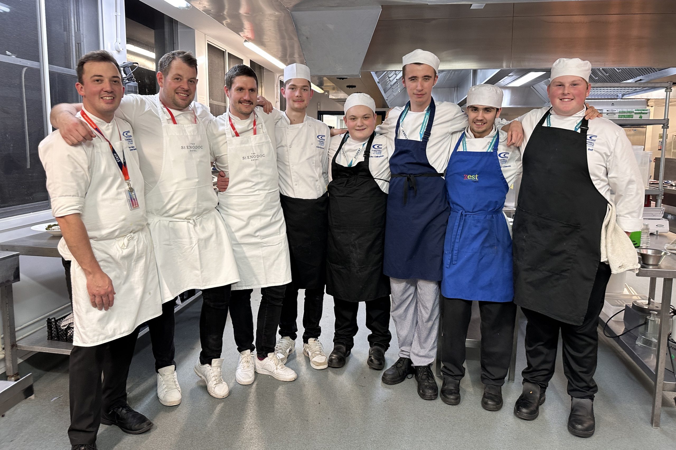 Cookery students join forces with acclaimed chef