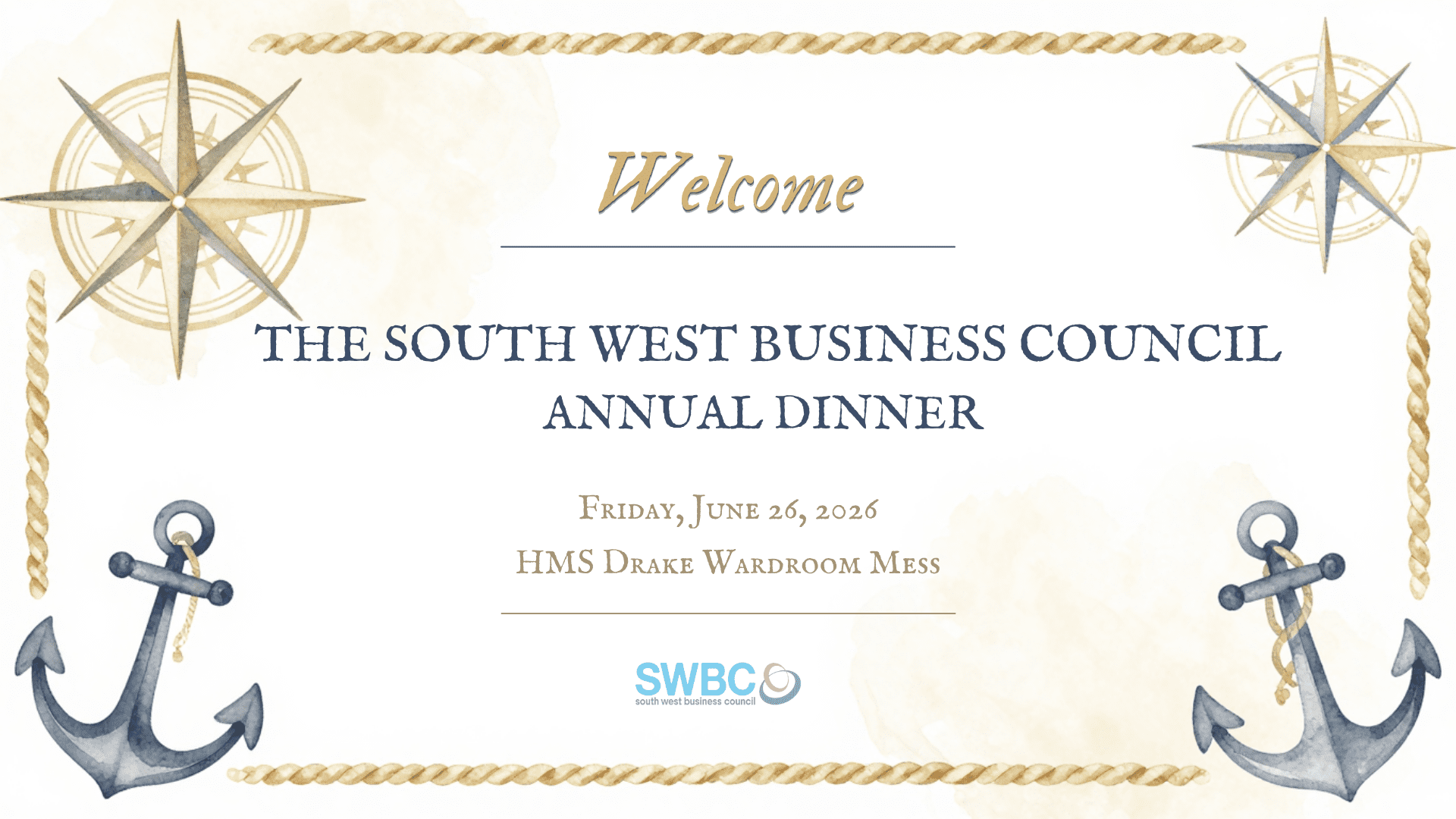 Welcome to the SWBC Annual Dinner 2026