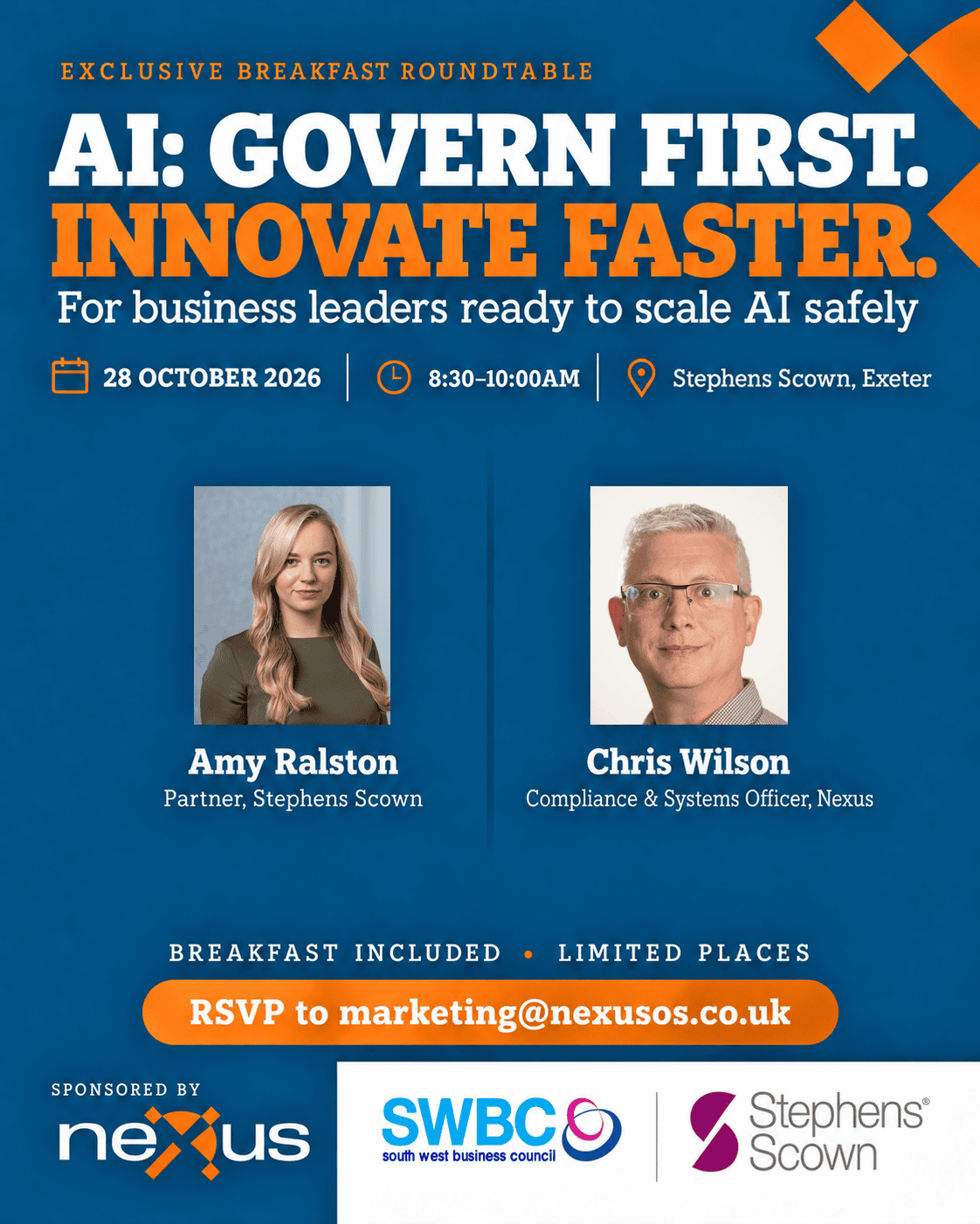 AI: govern first. innovate faster